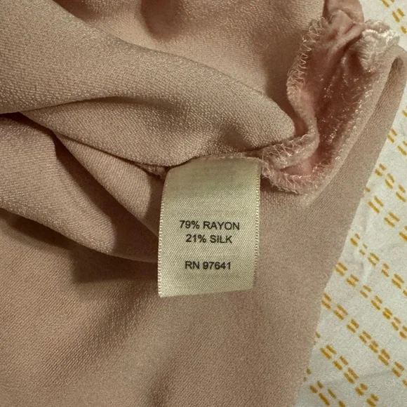 J Jill Crushed Velvet Pink Women's Top Large Tall - Picture 7 of 8